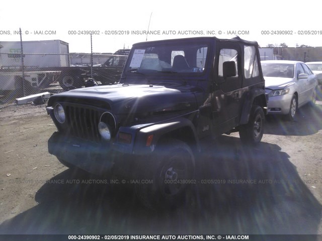 1J4FY29P3VP425901 - 1997 JEEP WRANGLER / TJ SE Dark Blue photo 2