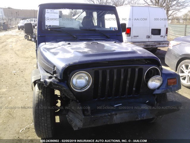 1J4FY29P3VP425901 - 1997 JEEP WRANGLER / TJ SE Dark Blue photo 6