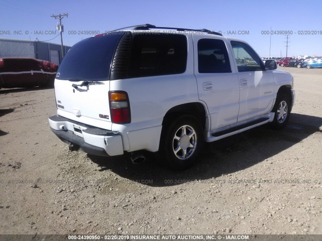 1GKEK63U92J176242 - 2002 GMC DENALI WHITE photo 4