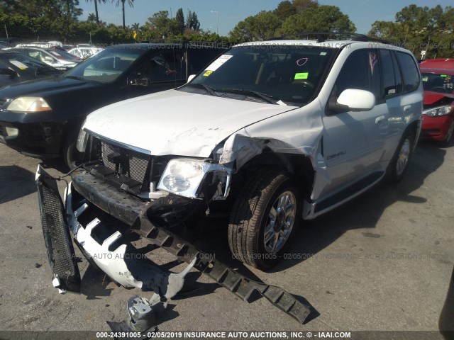 1GKET63M782101653 - 2008 GMC ENVOY DENALI WHITE photo 6