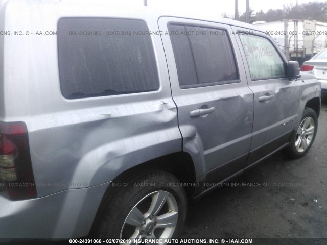 1C4NJRFB5ED847645 - 2014 JEEP PATRIOT LATITUDE GRAY photo 6