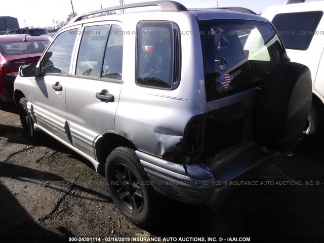 2CNBJ634536900388 - 2003 CHEVROLET TRACKER LT SILVER photo 3