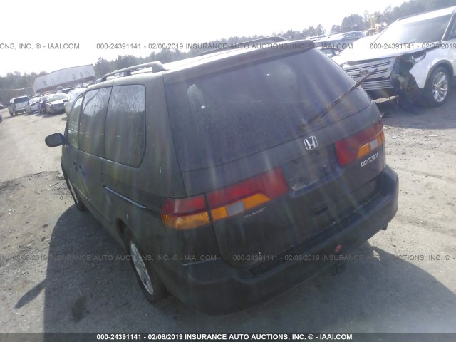 5FNRL18084B037927 - 2004 HONDA ODYSSEY EXL BLACK photo 3