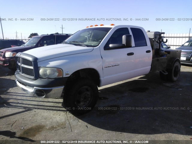 3D7MS48C95G756193 - 2005 DODGE RAM 3500 ST/SLT WHITE photo 2