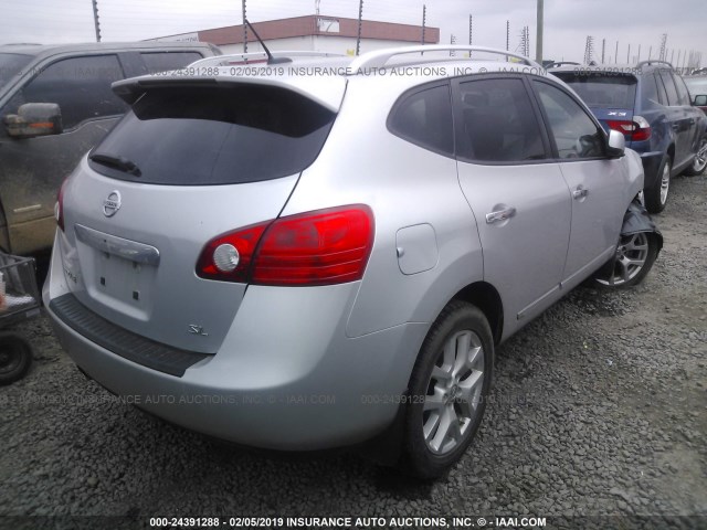 JN8AS5MT8CW293717 - 2012 NISSAN ROGUE S/SV GRAY photo 4