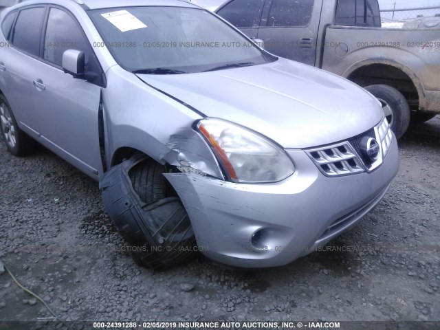 JN8AS5MT8CW293717 - 2012 NISSAN ROGUE S/SV GRAY photo 6