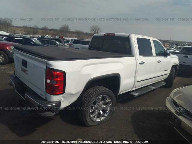 3GTU2VECXFG445801 - 2015 GMC SIERRA K1500 SLT WHITE photo 4