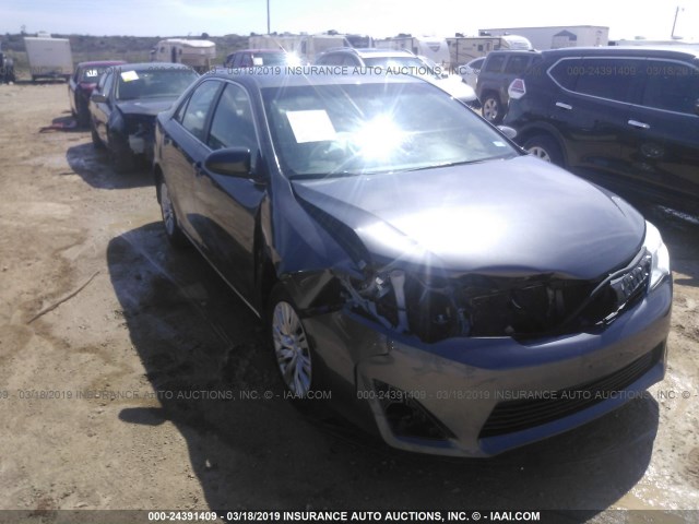 4T4BF1FK2ER419605 - 2014 TOYOTA CAMRY L/SE/LE/XLE GRAY photo 1