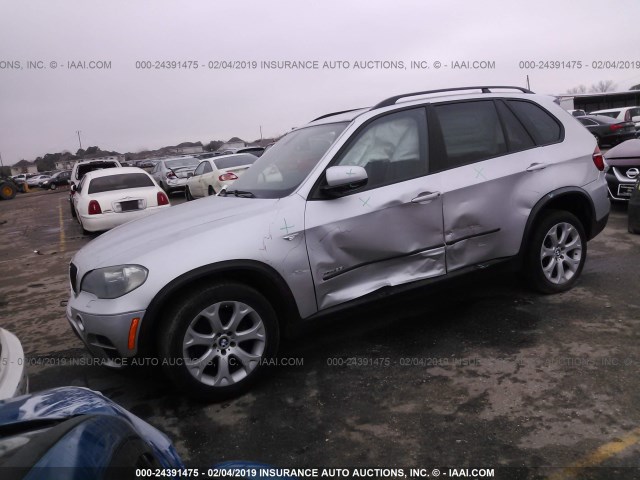 5UXZV4C52BL741662 - 2011 BMW X5 XDRIVE35I Күміс фото 2