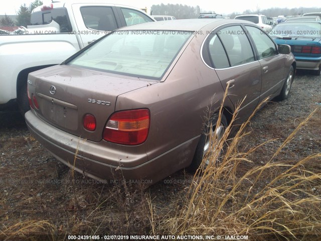 JT8BD68S9W0010409 - 1998 LEXUS GS 300 GOLD photo 4