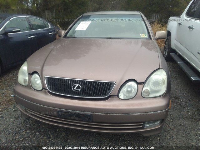 JT8BD68S9W0010409 - 1998 LEXUS GS 300 GOLD photo 6