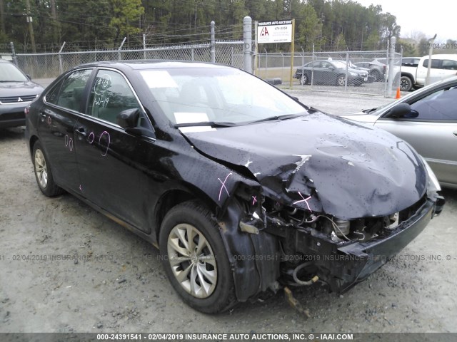 4T1BF1FK6GU518540 - 2016 TOYOTA CAMRY LE/XLE/SE/XSE BLACK photo 1