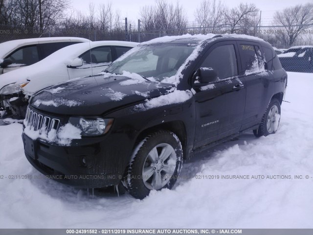 1C4NJDBB2GD686697 - 2016 JEEP COMPASS SPORT BLACK photo 2