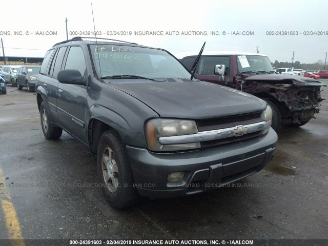 1GNDT13S142363792 - 2004 CHEVROLET TRAILBLAZER LS/LT BLACK photo 1