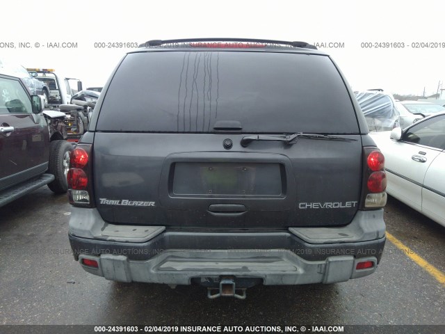 1GNDT13S142363792 - 2004 CHEVROLET TRAILBLAZER LS/LT BLACK photo 6