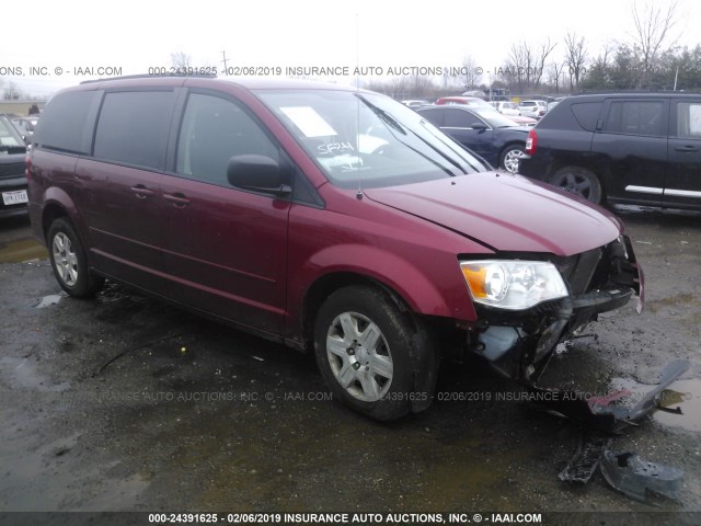 2D4RN4DG8BR743816 - 2011 DODGE GRAND CARAVAN EXPRESS RED photo 1