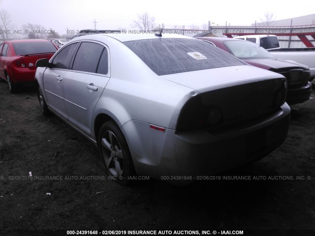 1G1ZC5EU1BF141272 - 2011 CHEVROLET MALIBU 1LT SILVER photo 3