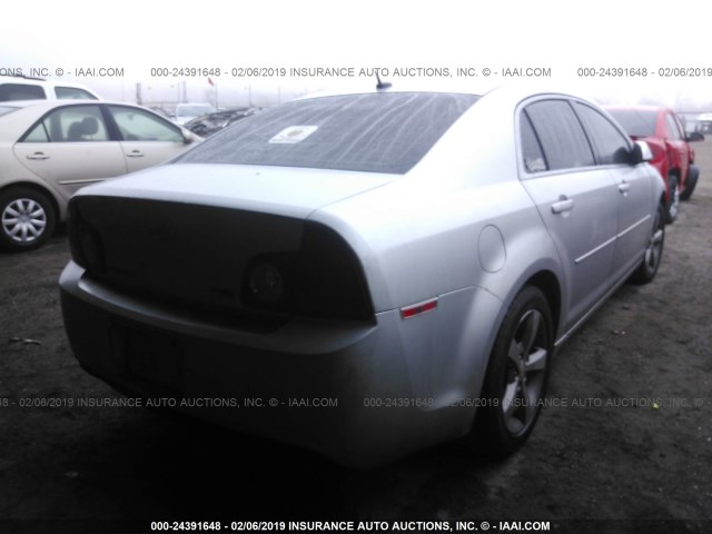 1G1ZC5EU1BF141272 - 2011 CHEVROLET MALIBU 1LT SILVER photo 4