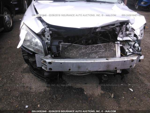 1G1ZC5EU1BF141272 - 2011 CHEVROLET MALIBU 1LT SILVER photo 6