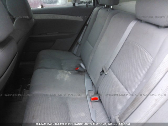 1G1ZC5EU1BF141272 - 2011 CHEVROLET MALIBU 1LT SILVER photo 8
