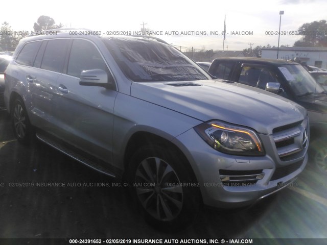 4JGDF7CE6EA439197 - 2014 MERCEDES-BENZ GL 450 4MATIC SILVER photo 1