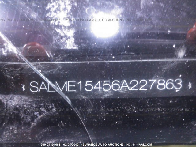 SALME15456A227863 - 2006 LAND ROVER RANGE ROVER HSE BLACK photo 9