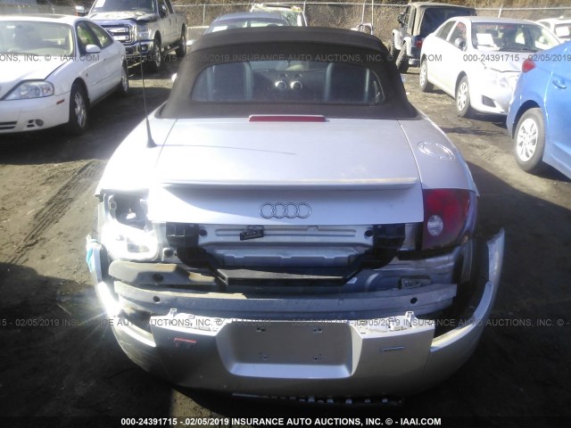 TRUUT28N721013271 - 2002 AUDI TT QUATTRO SILVER photo 8