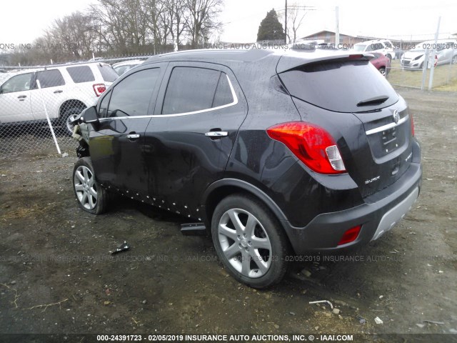 KL4CJGSB4FB266646 - 2015 BUICK ENCORE BLACK photo 3