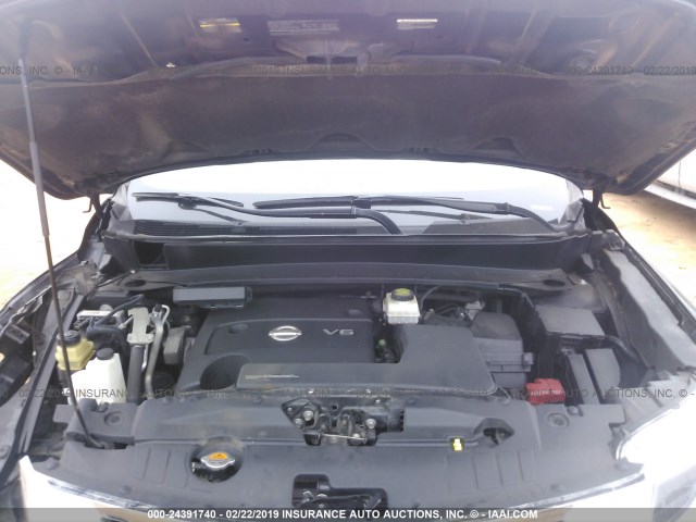 5N1AR2MN3EC696379 - 2014 NISSAN PATHFINDER S/SV/SL/PLATINUM BLACK photo 10