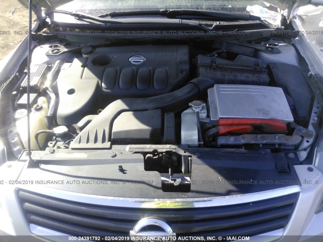 1N4CL21E49C166677 - 2009 NISSAN ALTIMA HYBRID SILVER photo 10