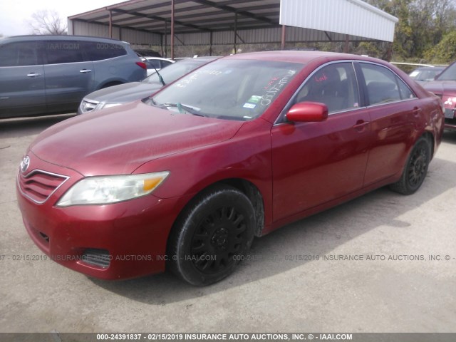 4T4BF3EK3AR050177 - 2010 TOYOTA CAMRY SE/LE/XLE 红色 照片 2