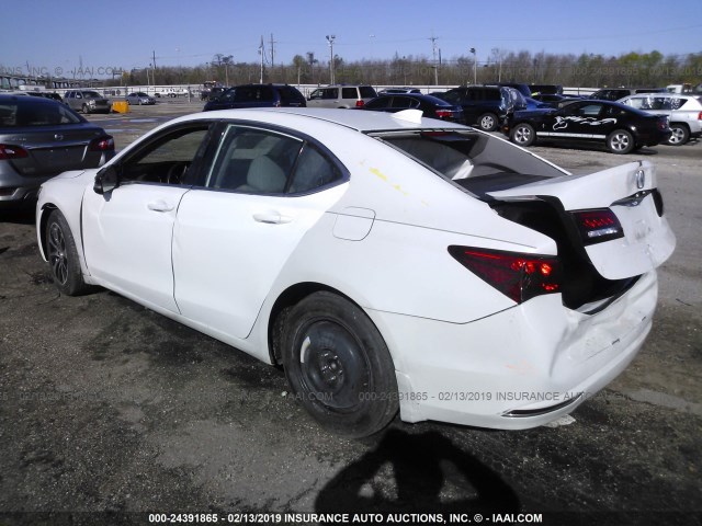 19UUB2F39HA001213 - 2017 ACURA TLX WHITE photo 3