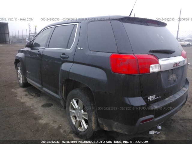 2GKALMEK5C6352102 - 2012 GMC TERRAIN SLE BLACK photo 3