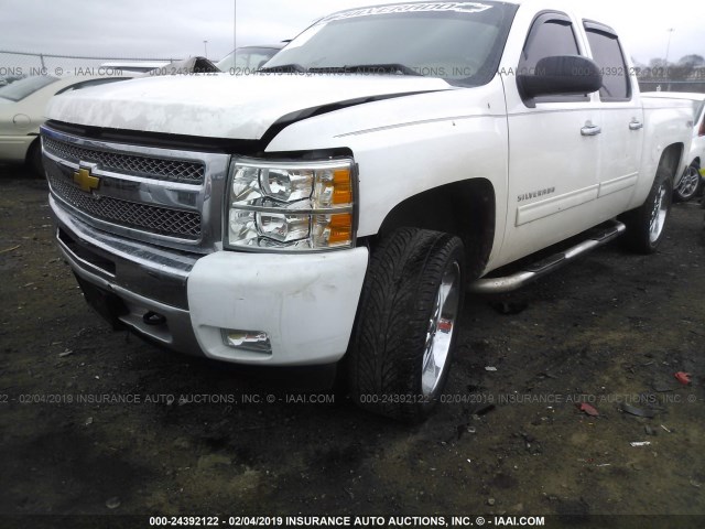 3GCPKREA7CG183864 - 2012 CHEVROLET SILVERADO K1500 LS WHITE photo 2