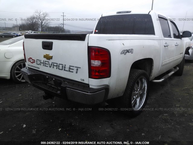 3GCPKREA7CG183864 - 2012 CHEVROLET SILVERADO K1500 LS WHITE photo 4