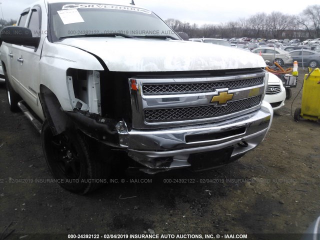 3GCPKREA7CG183864 - 2012 CHEVROLET SILVERADO K1500 LS WHITE photo 6