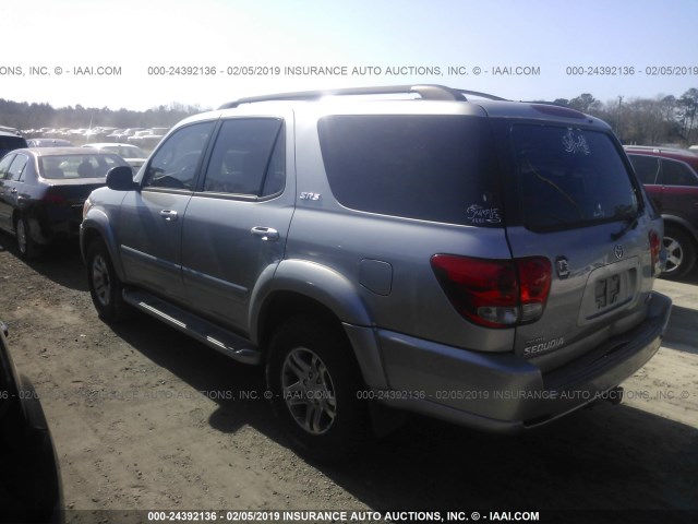 5TDZT34AX7S290208 - 2007 TOYOTA SEQUOIA SR5 SILVER photo 3