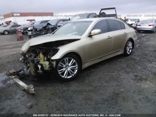 KMHGC4DD9CU173647 - 2012 HYUNDAI GENESIS 3.8L GOLD photo 2