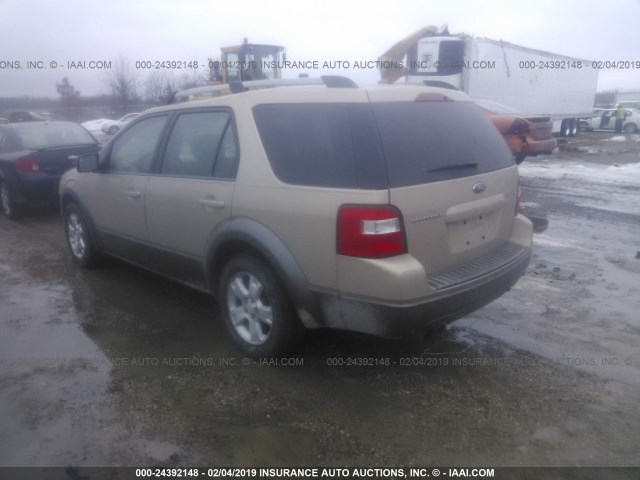 1FMDK02187GA35786 - 2007 FORD FREESTYLE SEL GOLD photo 3