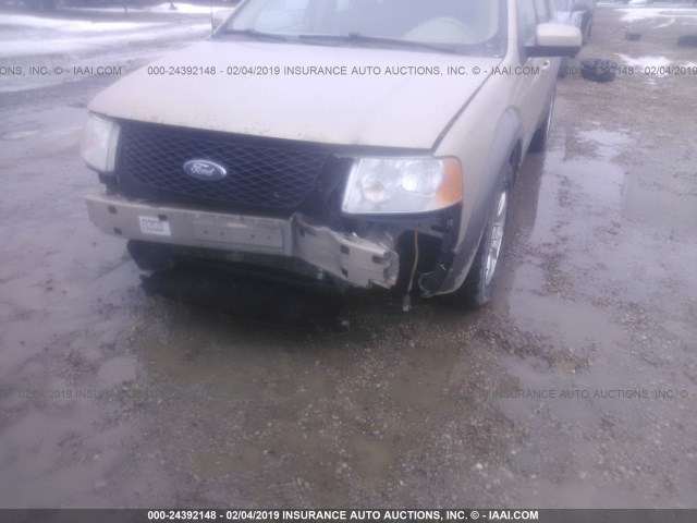 1FMDK02187GA35786 - 2007 FORD FREESTYLE SEL GOLD photo 6