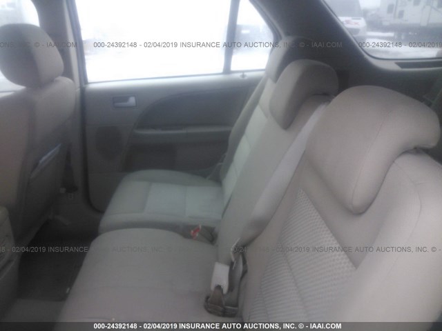 1FMDK02187GA35786 - 2007 FORD FREESTYLE SEL GOLD photo 8