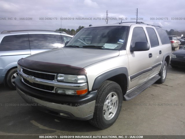 3GNEC16Z54G274814 - 2004 CHEVROLET SUBURBAN C1500 SILVER photo 2