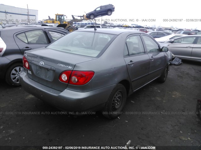 2T1BR32E27C762481 - 2007 TOYOTA COROLLA CE/LE/S GRAY photo 4