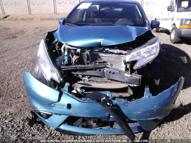 3N1CE2CP2FL376118 - 2015 NISSAN VERSA NOTE S/S PLUS/SV/SL/SR TEAL photo 6