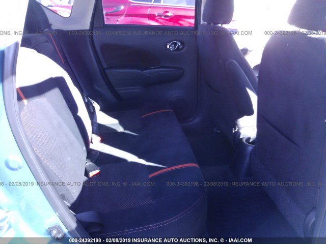 3N1CE2CP2FL376118 - 2015 NISSAN VERSA NOTE S/S PLUS/SV/SL/SR TEAL photo 8