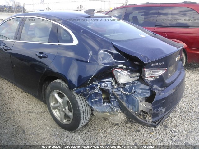 1G1ZB5ST3HF220515 - 2017 CHEVROLET MALIBU LS BLUE photo 6