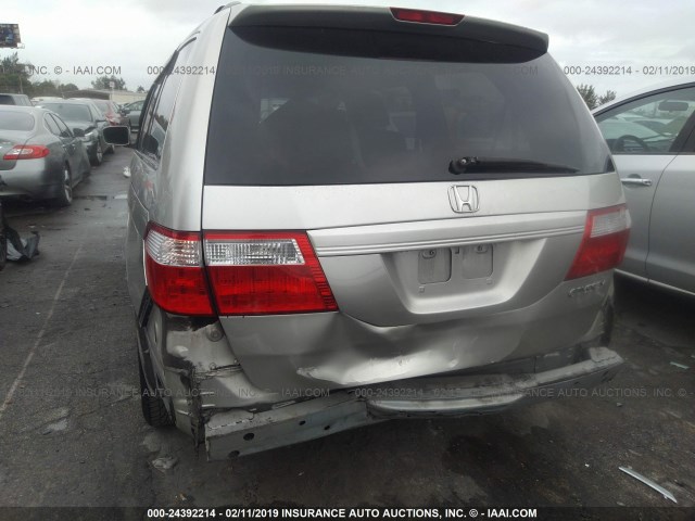 5FNRL38655B005468 - 2005 HONDA ODYSSEY EXL GRAY photo 6