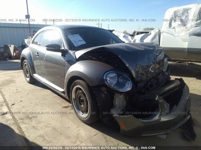 3VWHX7AT6CM617059 - 2012 VOLKSWAGEN BEETLE GRAY photo 1