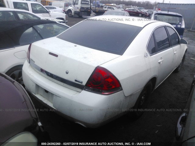 2G1WS583481365872 - 2008 CHEVROLET IMPALA POLICE WHITE photo 4