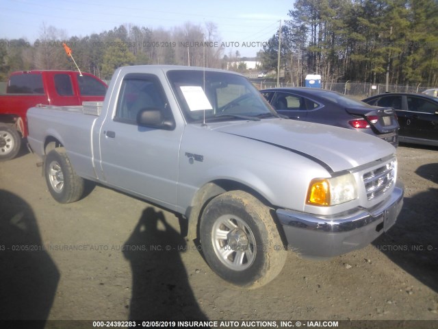 1FTYR10U83TA18590 - 2003 FORD RANGER SILVER photo 1